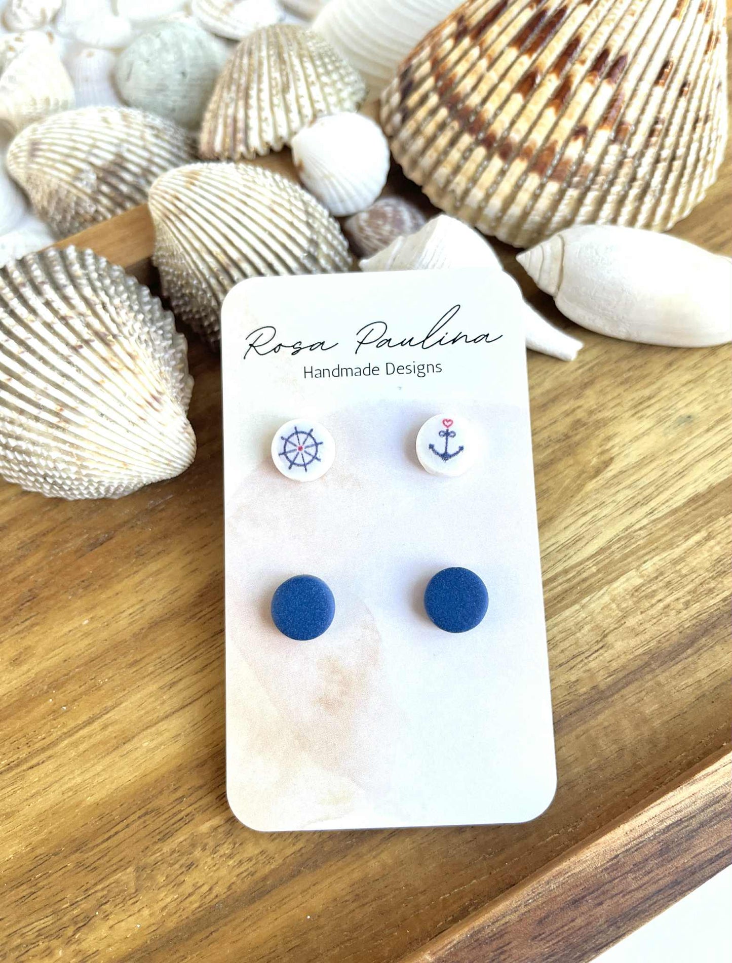 0.7 Nautical studs, nautical jewelry