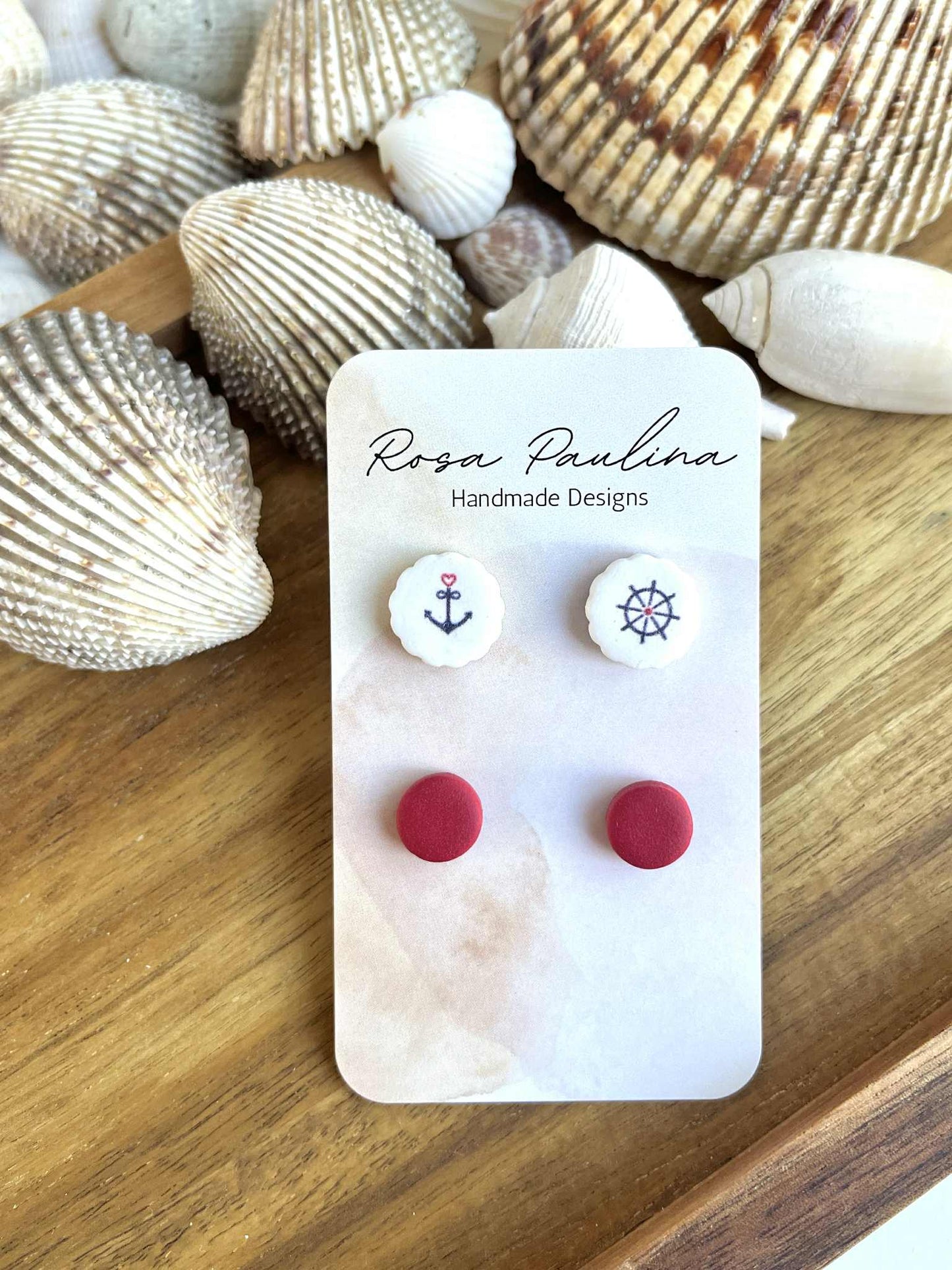 0.7 Nautical studs, nautical jewelry