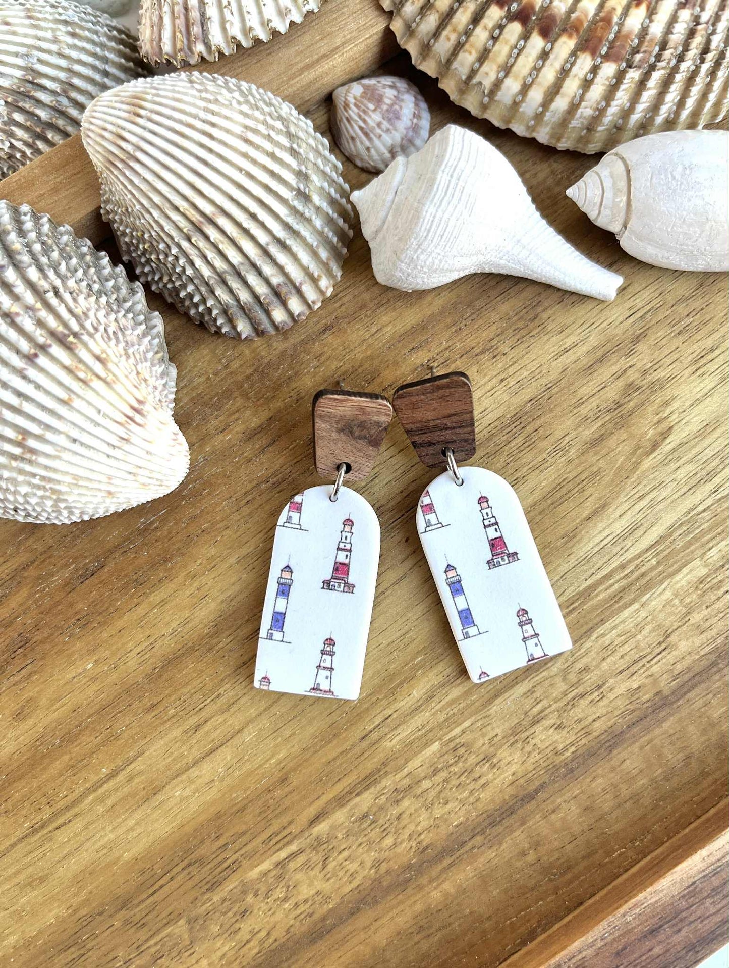 0.5 Lighthouse Earrings, nautical jewelry
