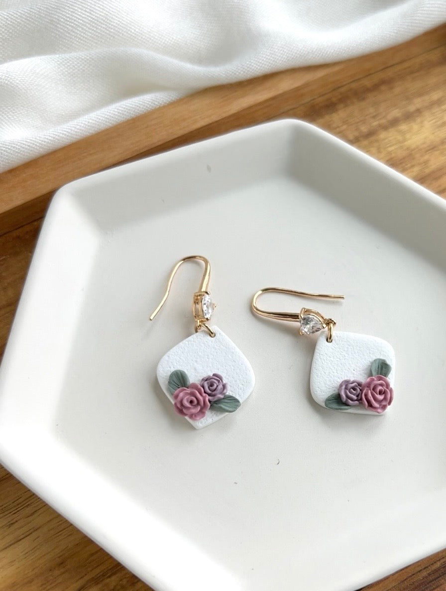 1. Amore - handmade elegant polymer clay earring
