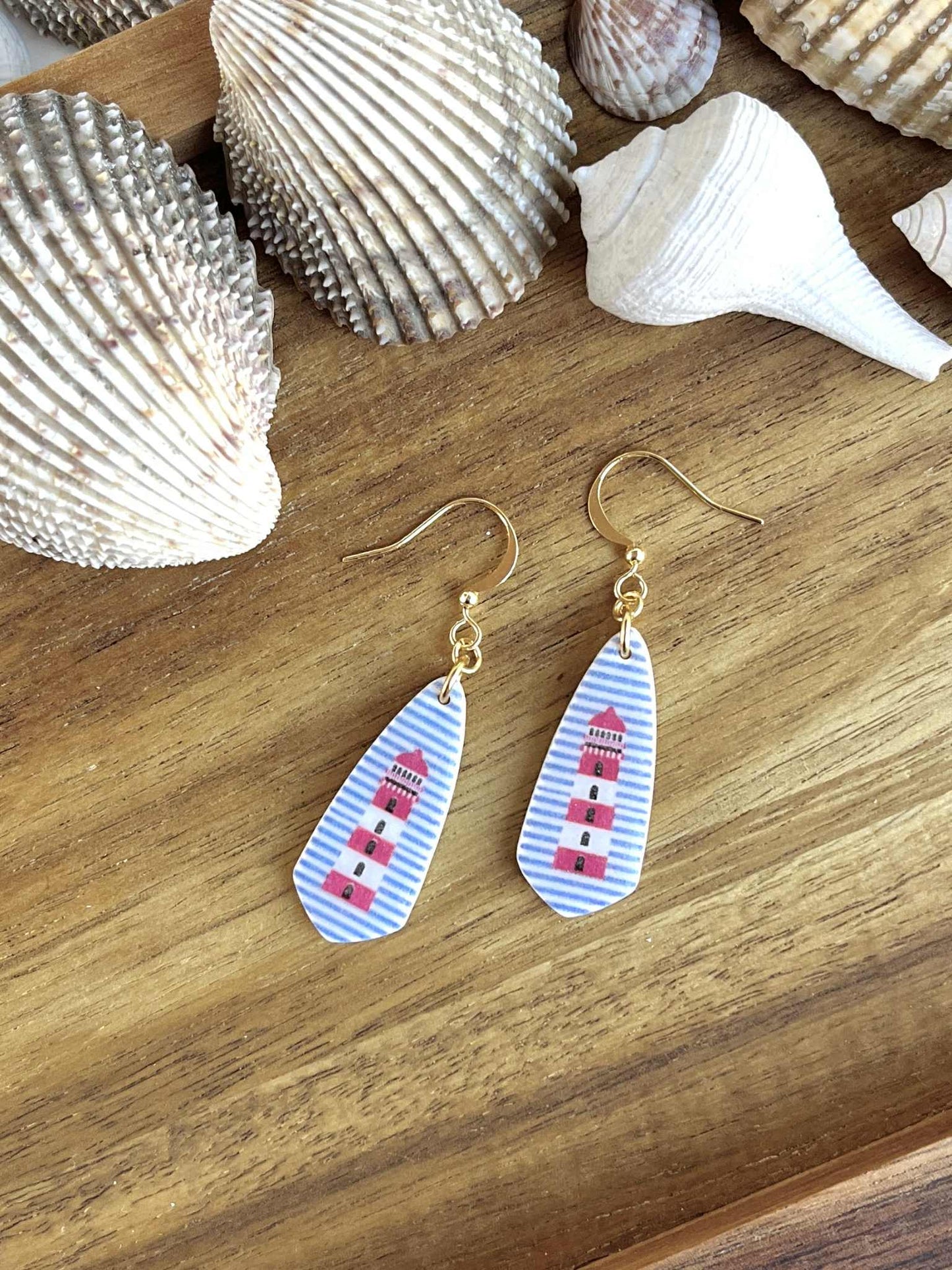 0.1 Nautical dangle earrings, nautical jewelry