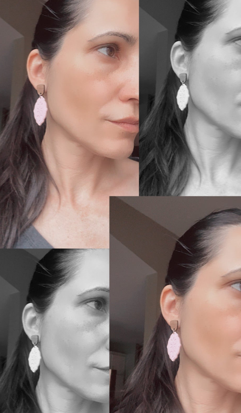 . Handmade earrings, polymer clay jewelry