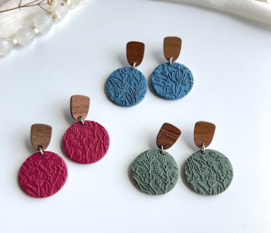 1. Sage Spring Dangle Handmade Polymer Clay Earrings: Lightweight Hypoallergenic Jewelry