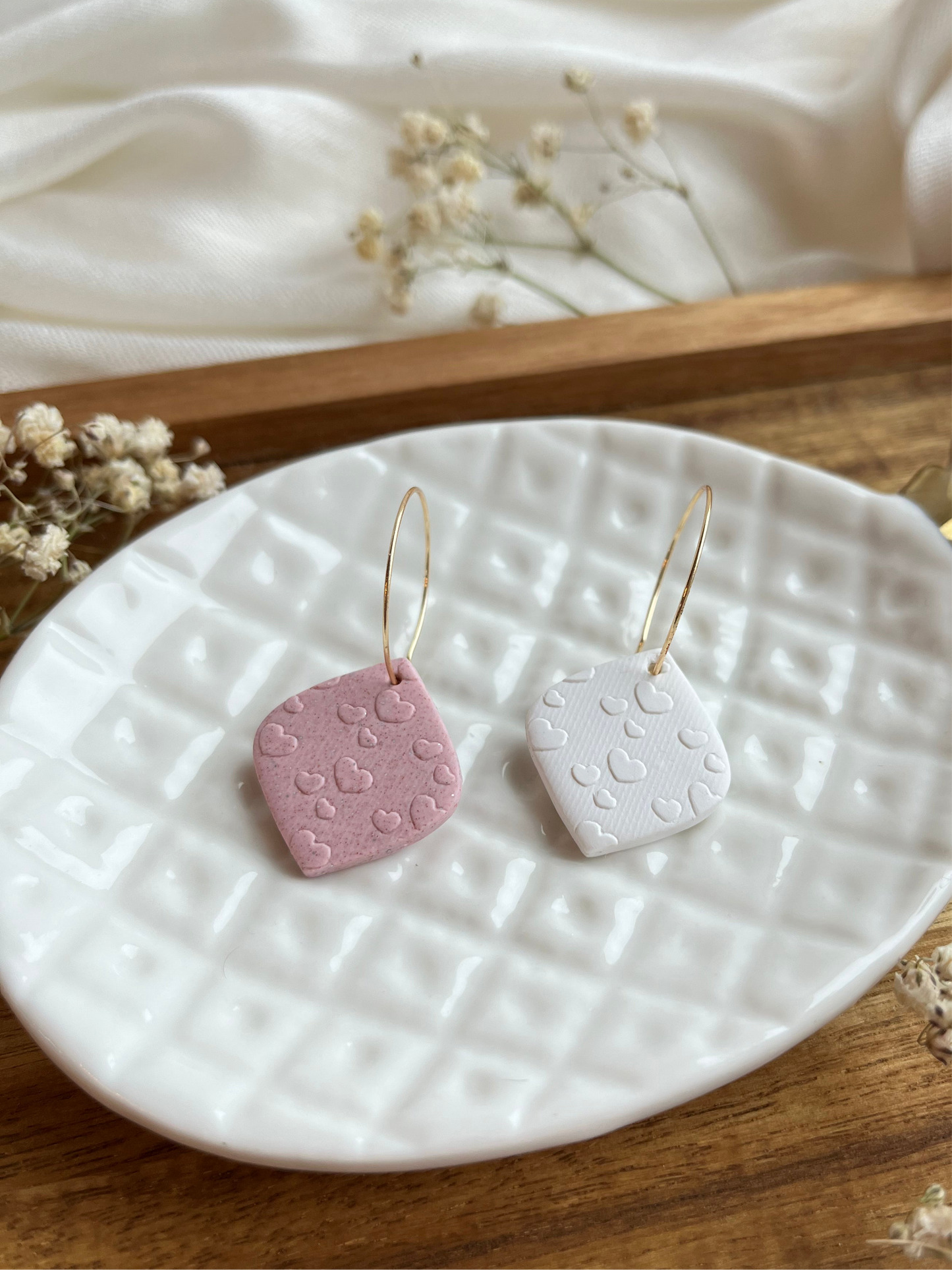 b. Fill My Heart hoops, lightweight earrings, everyday wear jewelry, romantic style