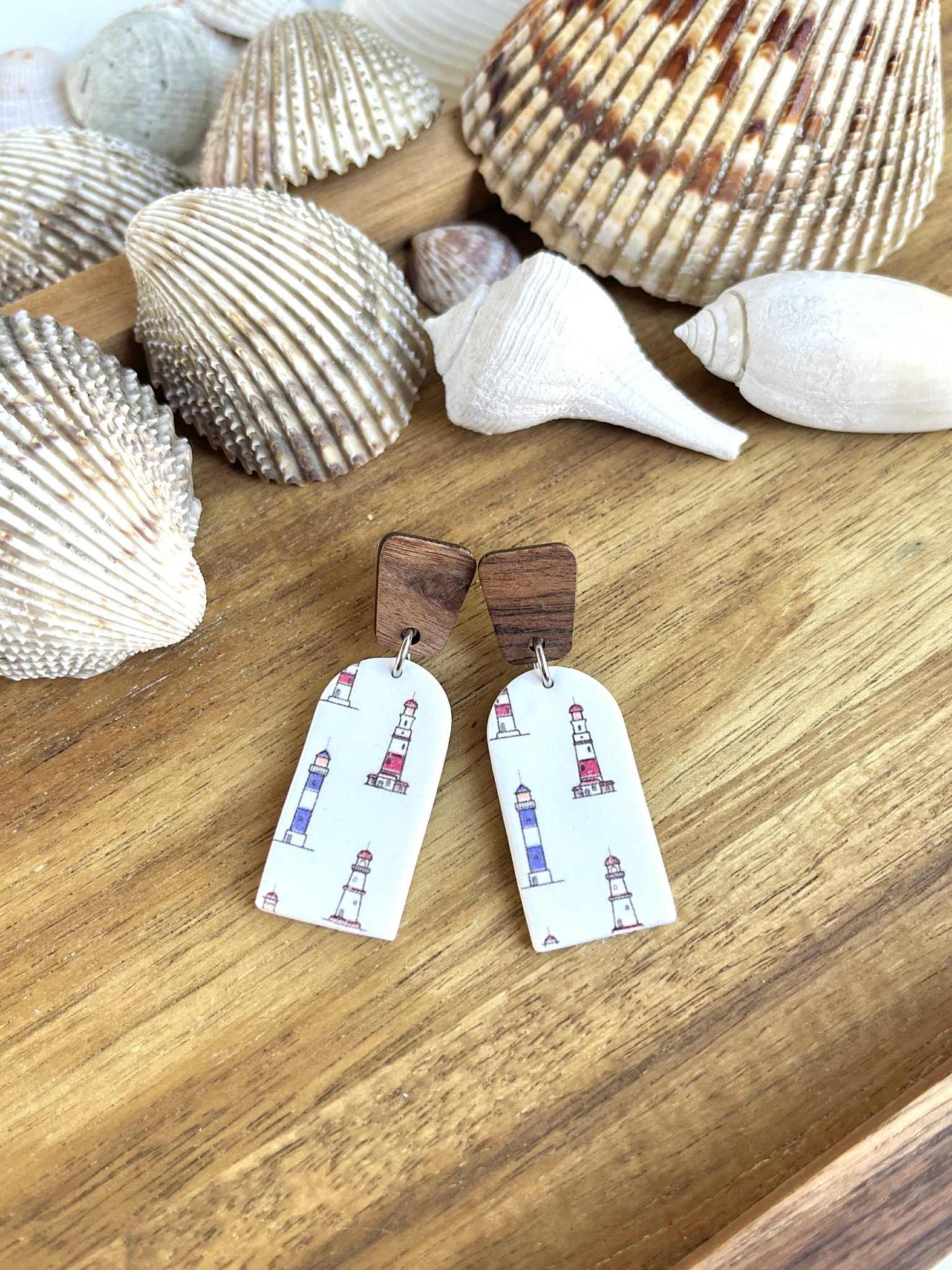 0.5 Lighthouse Earrings, nautical jewelry