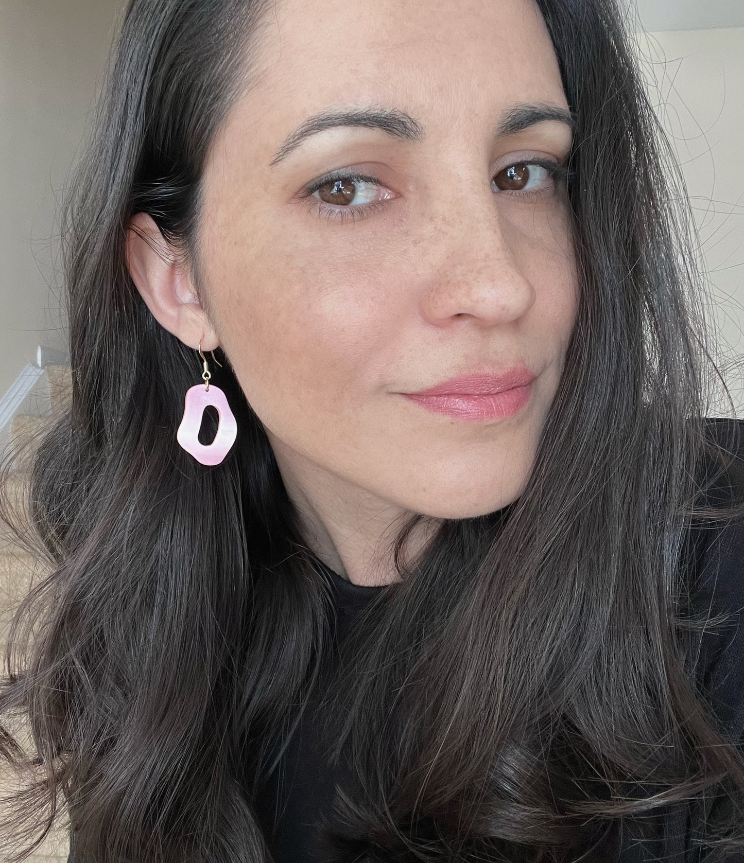 a. Organic shape earrings, lightweight earrings, everyday wear jewelry, statement earrings