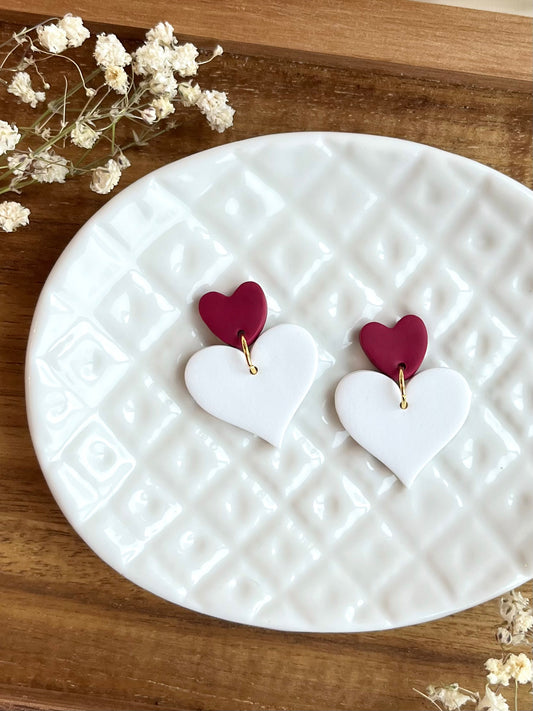 . Valentine, lightweight earrings, everyday wear jewelry, romantic style