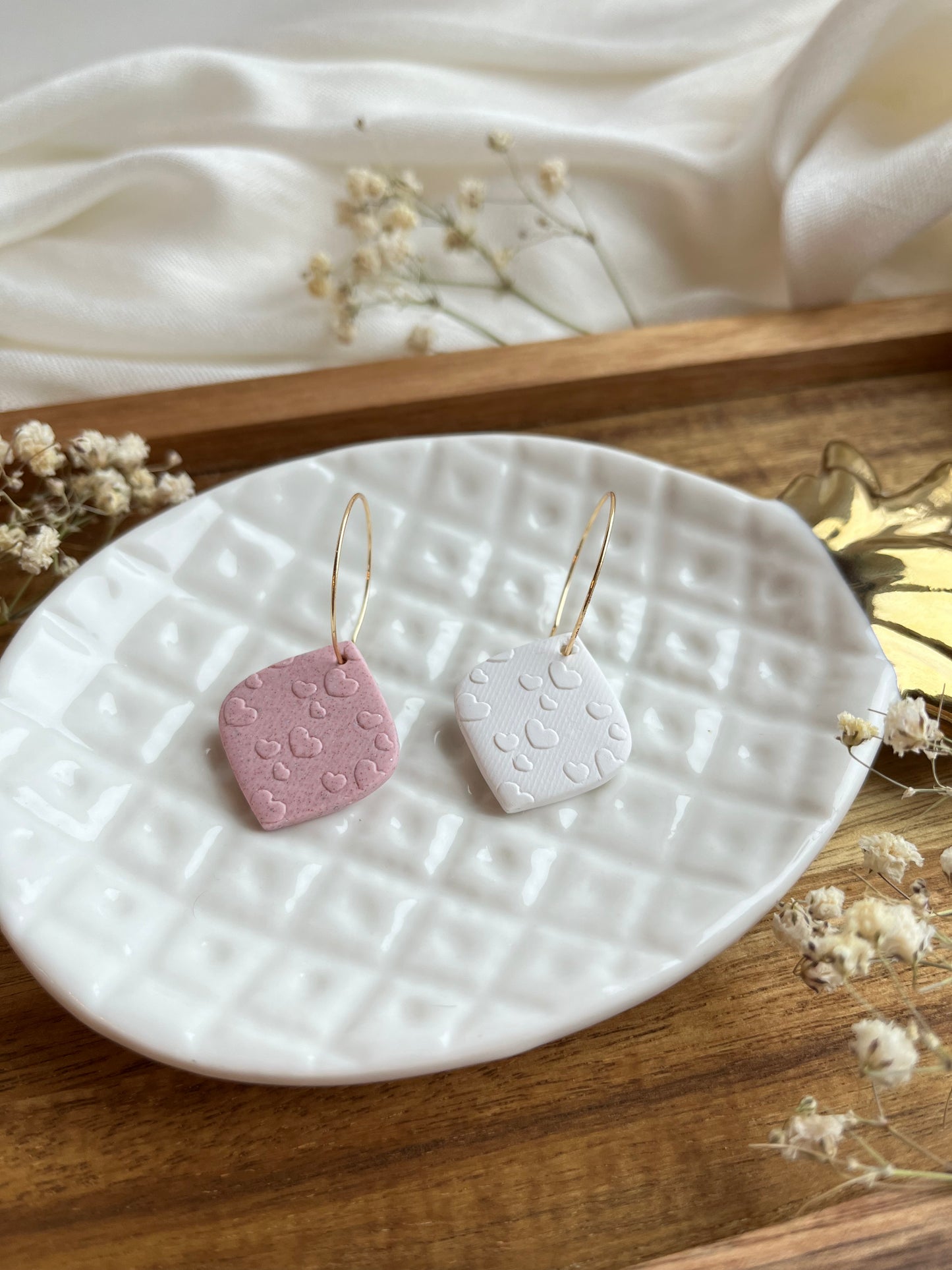 b. Fill My Heart hoops, lightweight earrings, everyday wear jewelry, romantic style