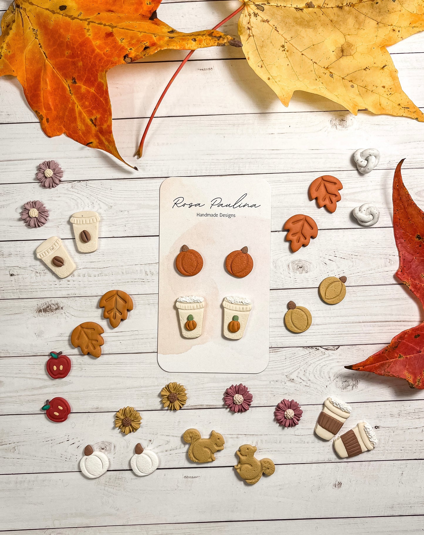 b.  Fall Flower studs