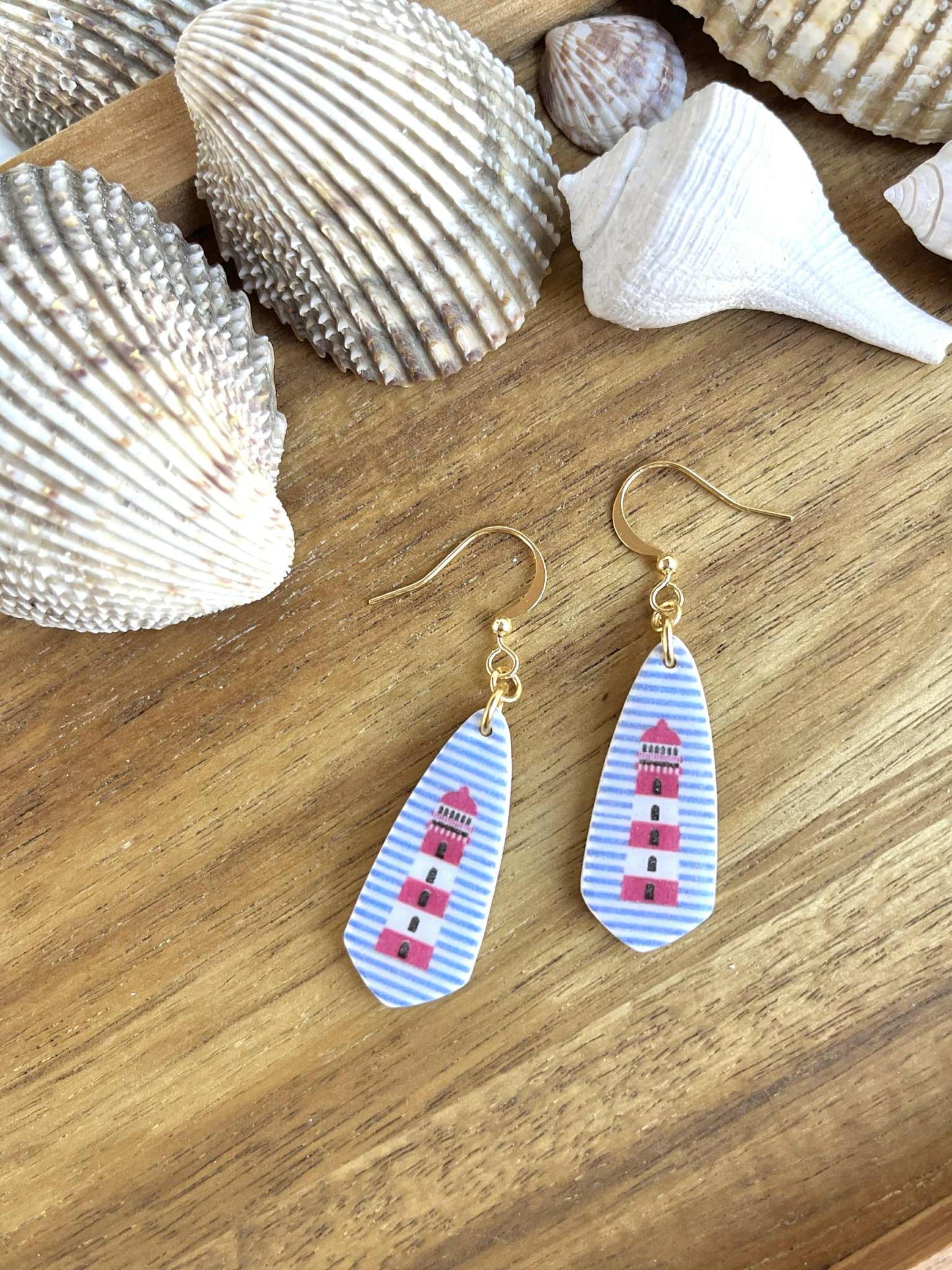 0.1 Nautical dangle earrings, nautical jewelry