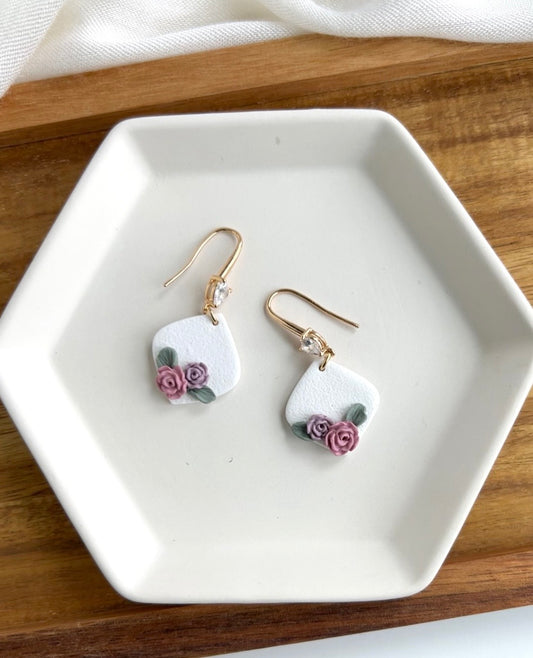 1. Amore - handmade elegant polymer clay earring