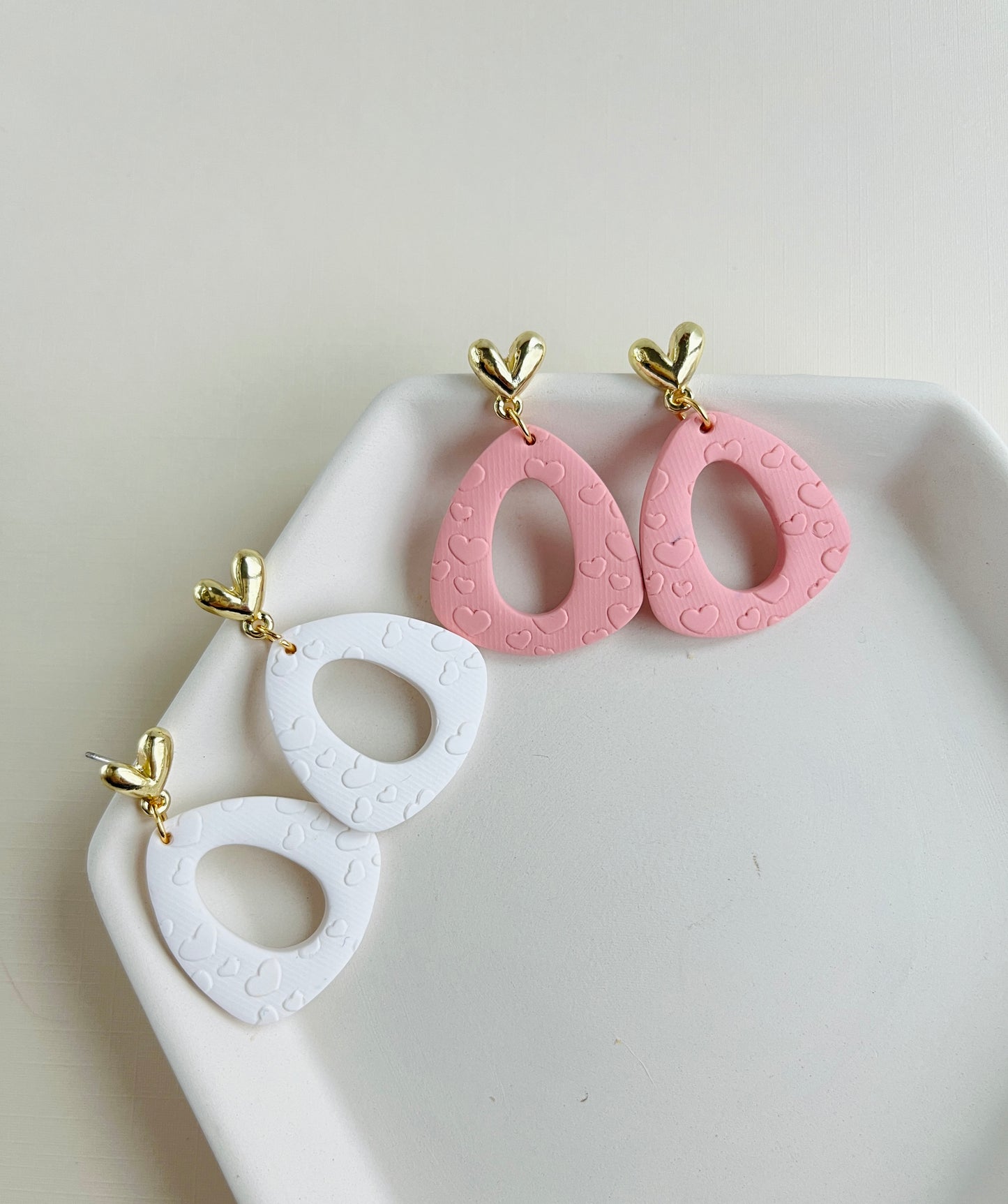.  Handmade jewelry, polymer clay earrings