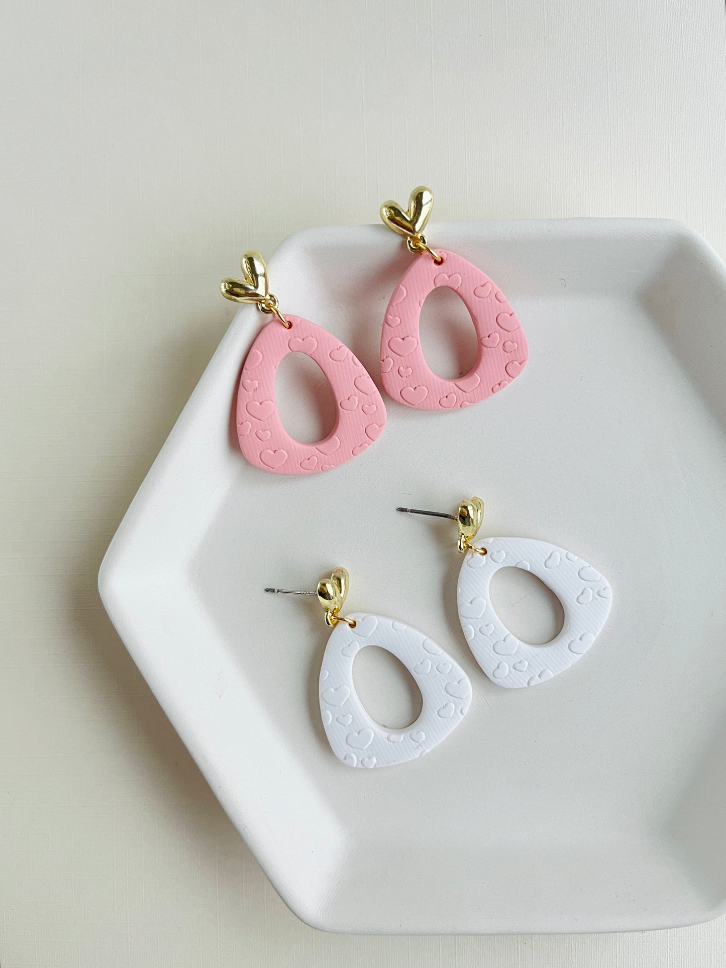 .  Handmade jewelry, polymer clay earrings