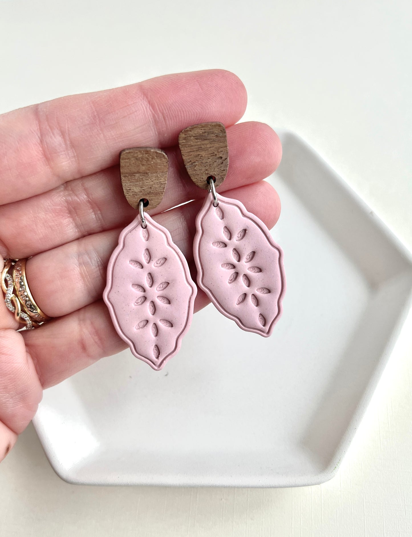 .  Handmade earrings, polymer clay jewelry