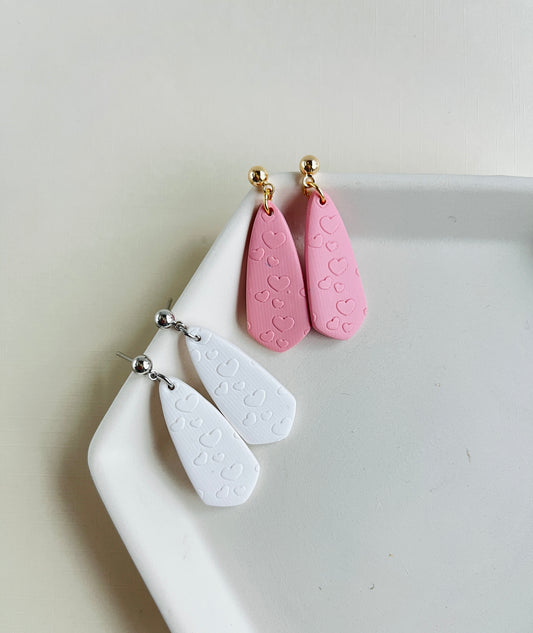 .  Drop earrings, Handmade polymer clay earrings
